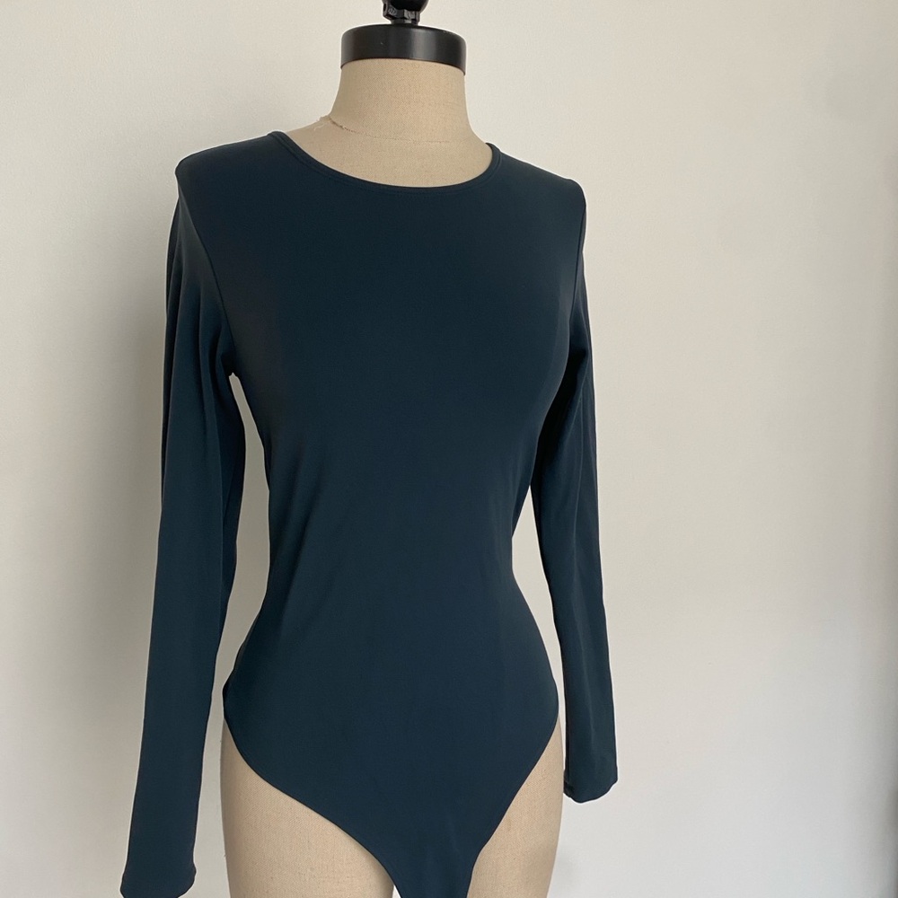 Dark Teal Long Sleeve Bodysuit